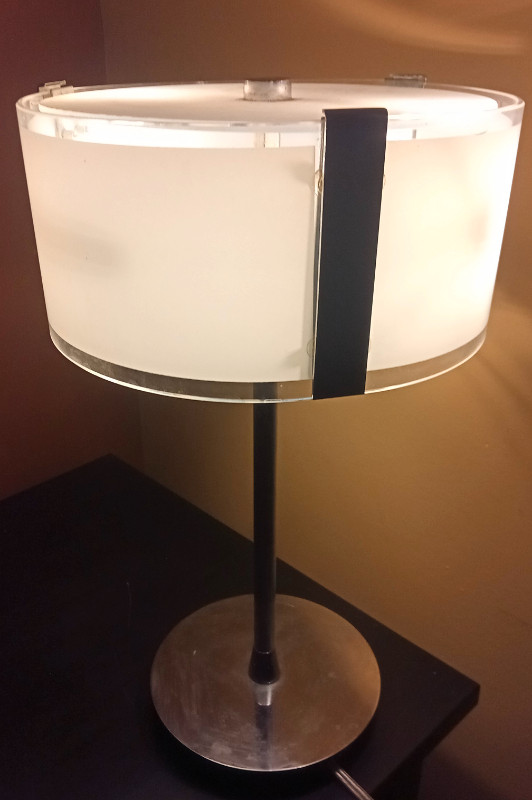 LED Table Lamp (glass and steel) in Indoor Lighting & Fans in City of Toronto