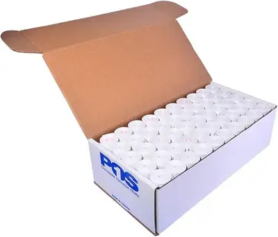 2 1/4 x 50ft Thermal Paper Rolls 100-pack, Coreless & BPA Free, View more