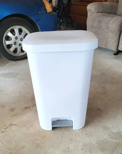 White 45L Step On Garbage Can, View more