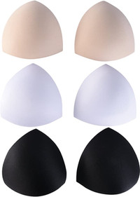 3 pairs removable bra inserts