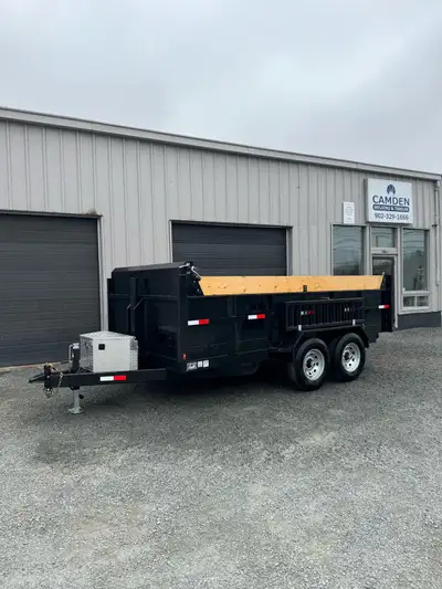 Size-7x14 Series-Dump Steel/Aluminum-Steel Dexter Axles-2x7000lbs Wheels-16” Galvanized Dry weight L...