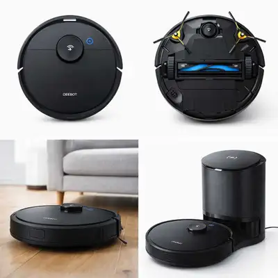 ECOVACS DEEBOT N8 + ROBOT VACUUM AND MOP ECON10MAX - BLACK - Scr, View more