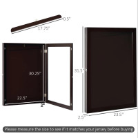 Jersey Display Frame Case, Acrylic Sports Shirt Shadow Box for B