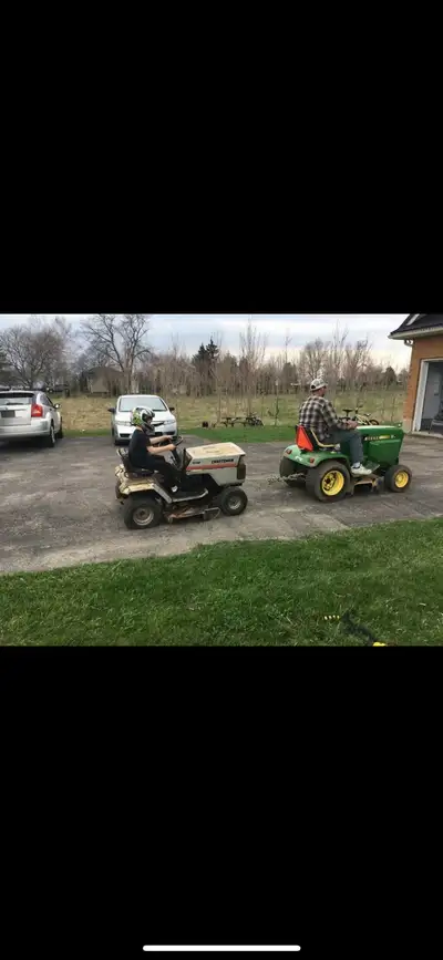 My sons 12 and 14 are looking for lawn tractors. Running or not. There getting in to small engines d...