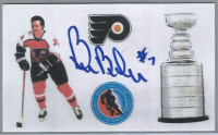 Bill Barber NHL Hockey Hall of Fame Signed 3x5 Index Card  Nice