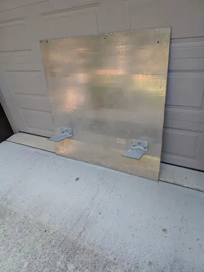 Deck/Dock Plate 4' x 4' with two 6" X 4" flanges, View more