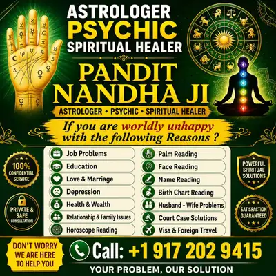 Astrologer psychic spiritual healer canada & USA, View more
