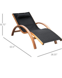 Patio  Lounge Chair with Headrest