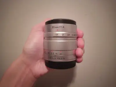 7Artisans 55mm F1.4 Olympus Lumix Micro Four Thirds Portrai Lens, View more