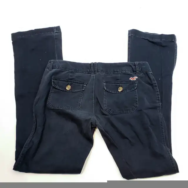 Hollister Navy Flared Trousers in Women's - Bottoms in Oakville / Halton Region - Image 3