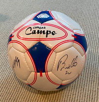 Mauro Biello signed soccer ball