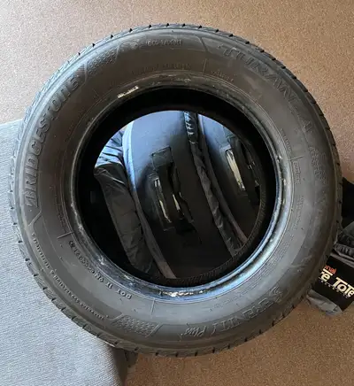 Bridgestone Turanza Serenity Plus 195/65 R15 91H 8/32” tread depth c/w Seasonal Tire Totes