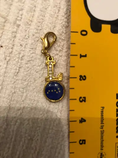 Charms $5 + 3” charm - letter L zirconia - $25, View more