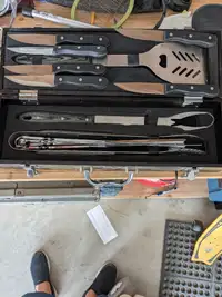 Berg hoff knife and barbecue set