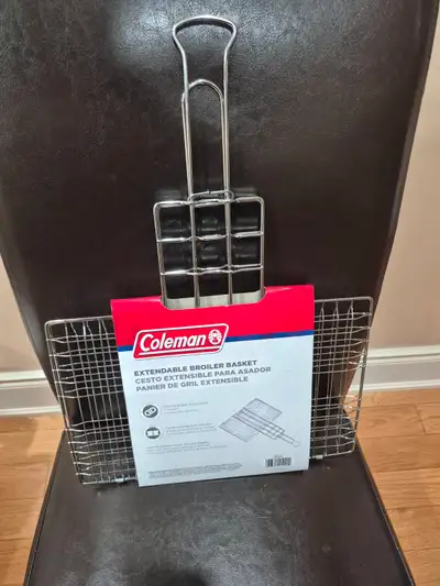 Coleman Extendable Broiler Basket; Camping; Stainless Steel; New, View more