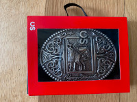 Calgary Stampede 2023 Antique Silver Poster Buckle