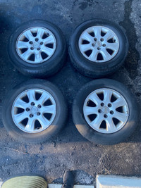 TOYOTA RIMS AND ALL SEASON P20565R15 Tires 5x114.3