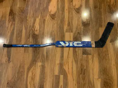 Vic Curtis curve goalie stick vintage Moog autograph, View more