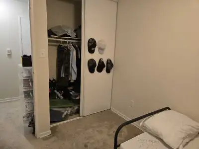 One bedroom in a two bedroom apartment- rent includes one parking space, hydro and internet. Must lo...