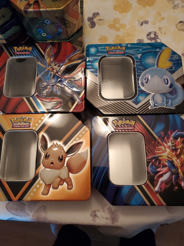 Pokemon Cards/Tins/Binders. OverSized cards. Over 20 tins! in Toys & Games in Mississauga / Peel Region
