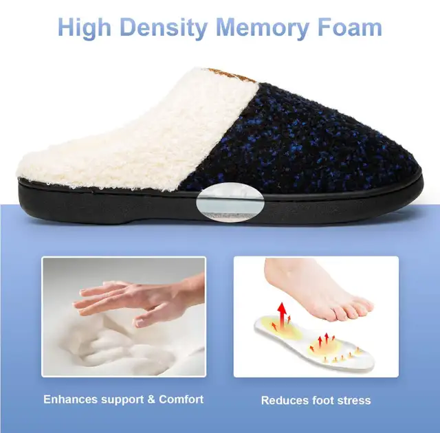 New Men's Comfort Wool-Like Plush Fleece Indoor Slipper/US11-12 in Men's in Calgary - Image 5