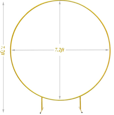 LANGXUN Large Size 7.2ft Metal Round Balloon Arch kit Decoration, for Birthday Party Decoration, Wed...