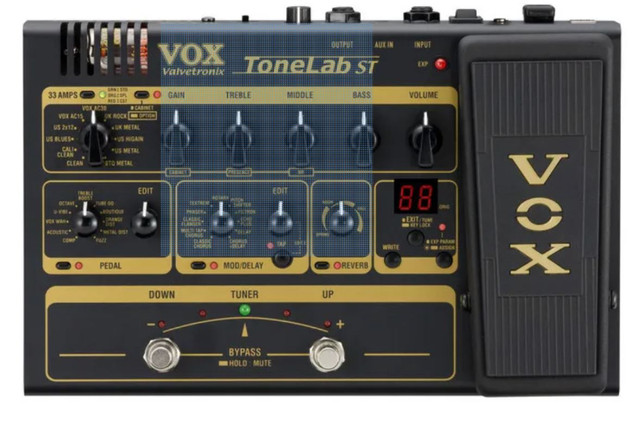 Vox ToneLab ST Multi-Effects Pedal with Expression Pedal and USB dans Amplificateurs et pédales  à Ouest de l’Île - Image 3
