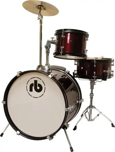 RB's 3-piece junior drum set - Metallic Wine Red, View more
