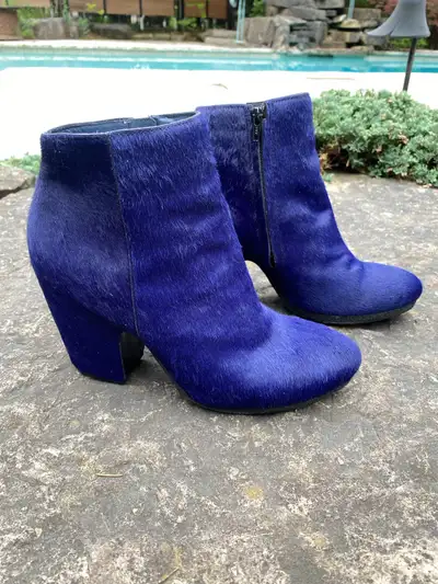 Royal blue booties, View more