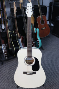 Acoustic Guitar - Full Size - White -Model: # DD44S-WHT (#5039)