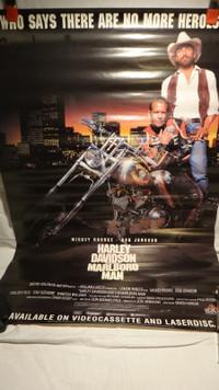 Harley Davidson and the Marlboro Man Poster VHS Tape