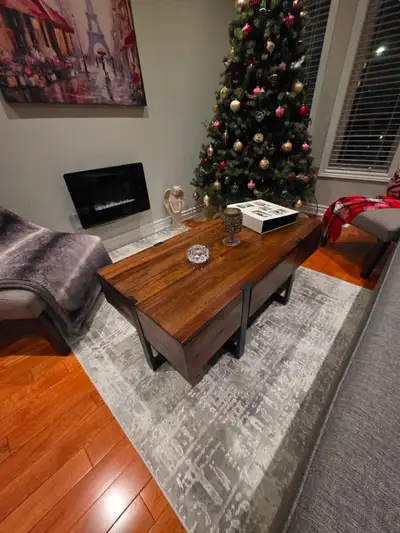 SOLID WOOD COFFEE AND END TABLE, View more