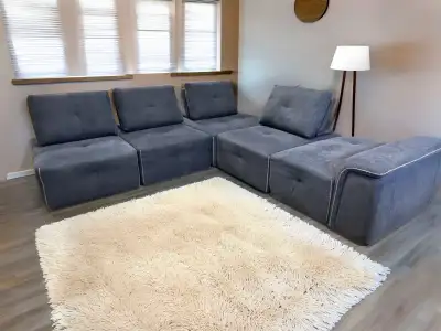 *FREE Delivery Blue Modular Sectional Sofa, View more