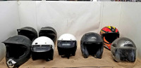 Various Quad Helmets. $30/helmet. Check description!