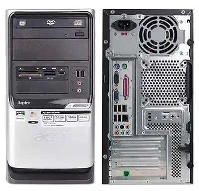 ACER Aspire T180 Operating System Windows 10 Pro 32-bit CPU AMD Athlon 64 X2 3800+ RAM 4.00GB Dual-C...