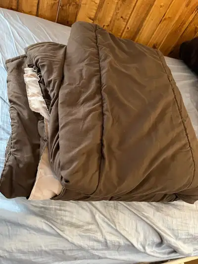 queen size Duvet - brown, View more