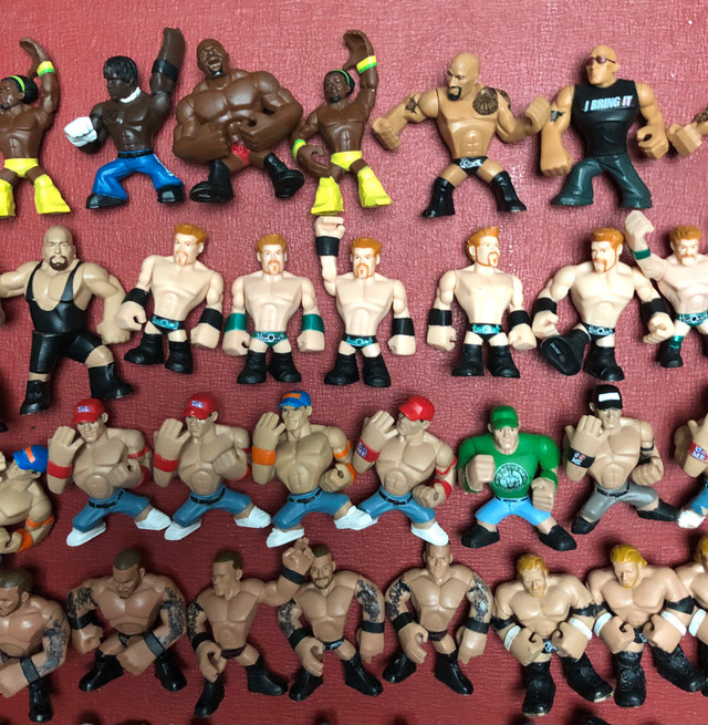 WWE Mattel Rumblers Mini Wrestling Figures WWF NXT Wcw in Arts & Collectibles in Oakville / Halton Region - Image 3