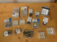 Various Decorative Push Pins, Thumb Tacks, and Brads
