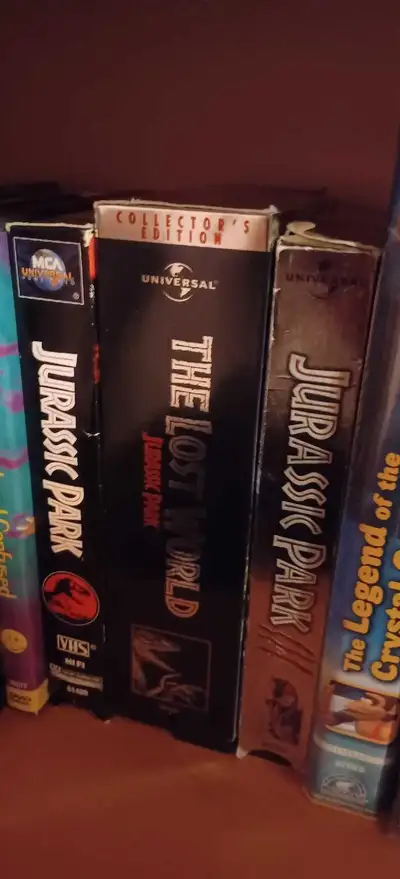 Jurassic Park Trilogy 1 Lost World 3 VHS Set, View more