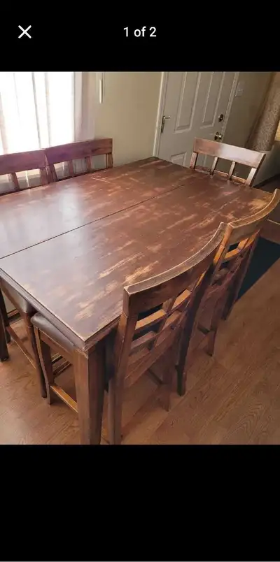 Dining table with 6 chairs, View more