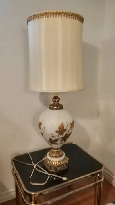 Ornate tall floor/table lamp, View more