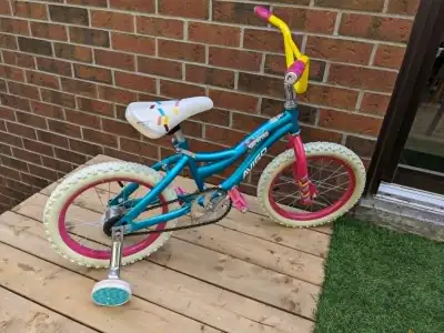 16" AVIGO Sweet Surprise Girls Bike w /Training Wheels & Helmet, View more