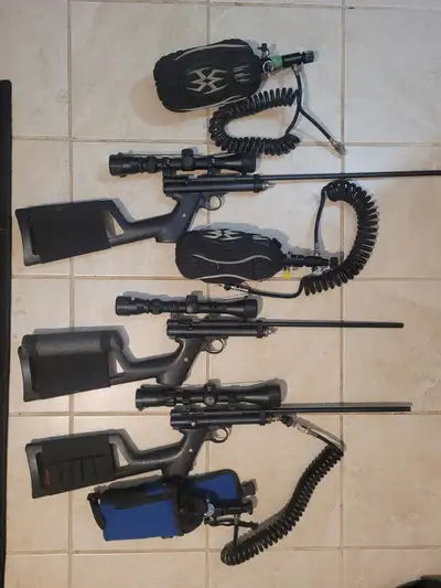 3 Custom Crosman 2240 Airguns Converted to HPA, View more