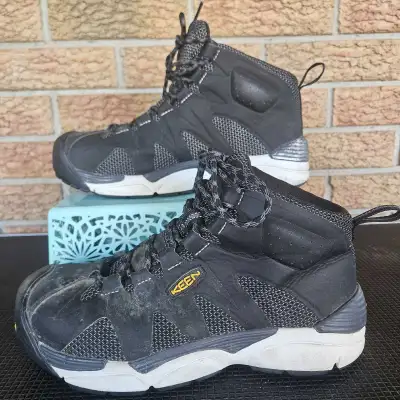 Keen Utility San Antonio Mid Work Boot Black CSA Men Size 8.5, View more