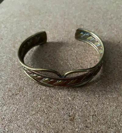 VINTAGE, CUFF BRACELET, COPPER, BRASS, TWISTED SILVER, View more