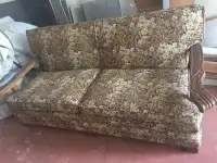 Sofa et fauteuil avec bois massif