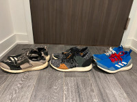 Assorted Used Boost and Ultra Boost Shoes Size 9-9.5