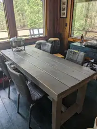 Rustic dining room table