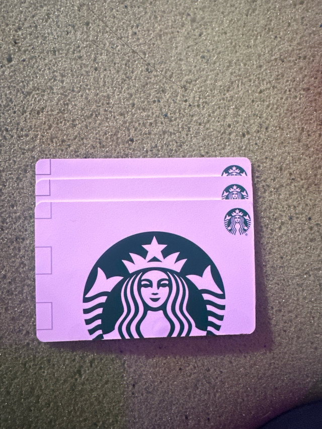 3 20$ Starbucks gift cards in Other in Hamilton