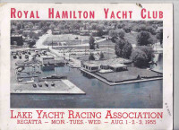 Royal Hamilton Yacht Club / Lake Yacht racing Association 1955